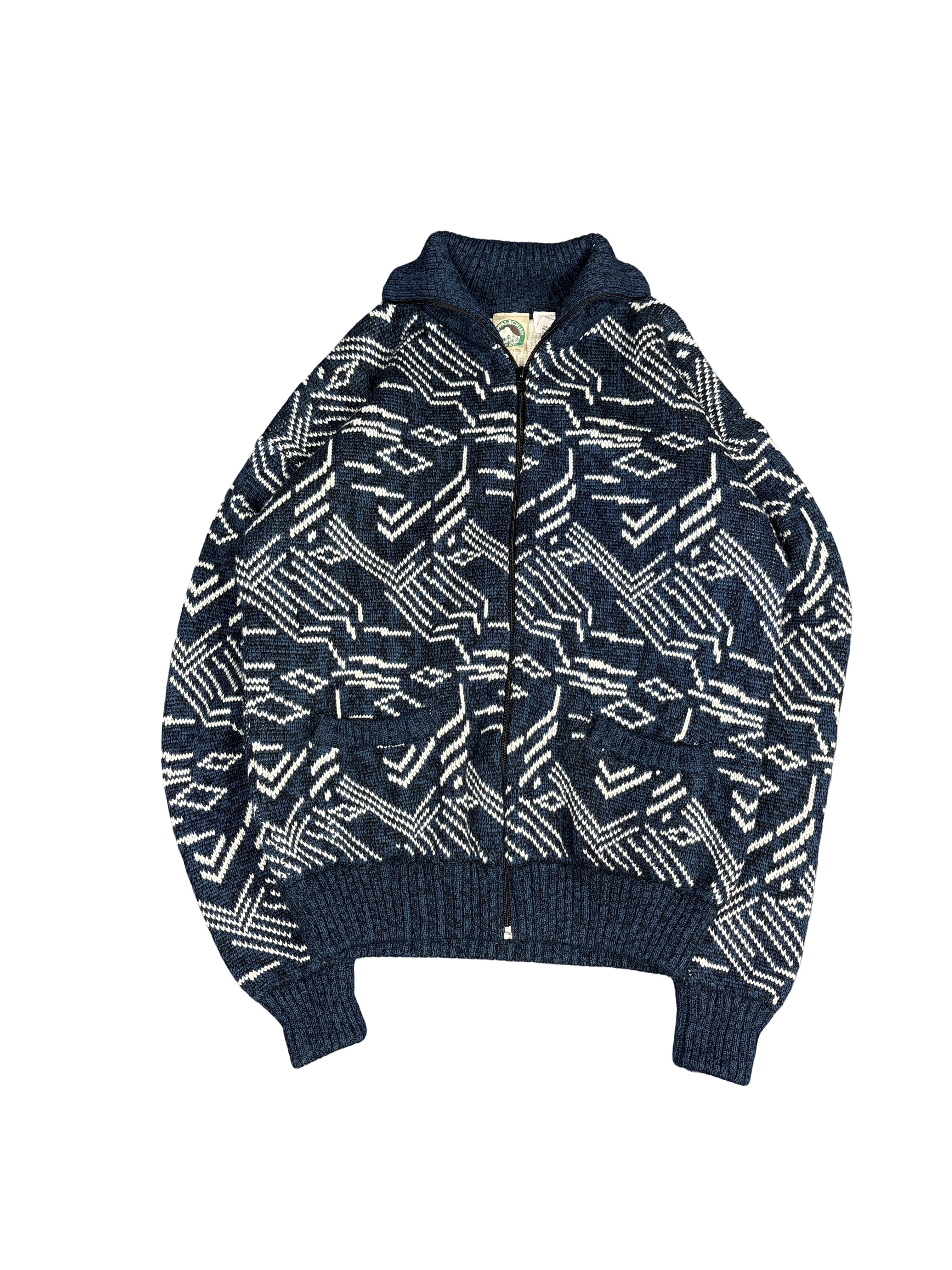 Appalachian Trail Geometric Knit Zip Pullover (M)