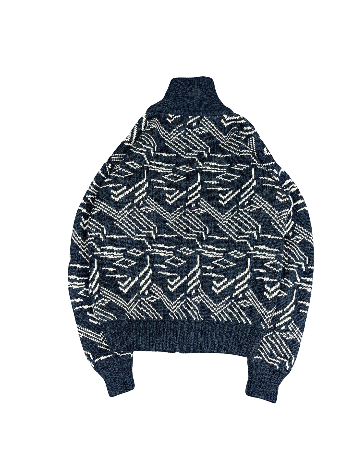 Appalachian Trail Geometric Knit Zip Pullover (M)