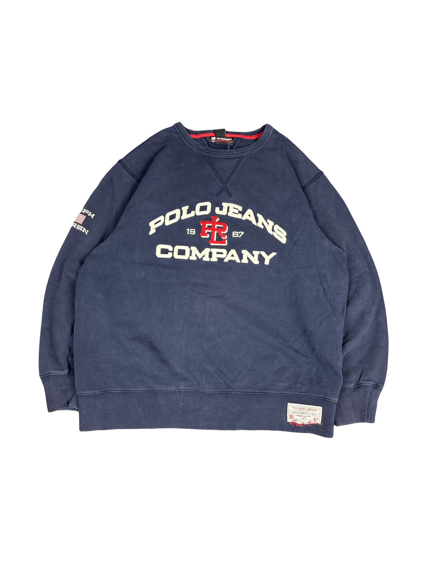 Polo Jeans Company Navy Crewneck Sweatshirt (L)