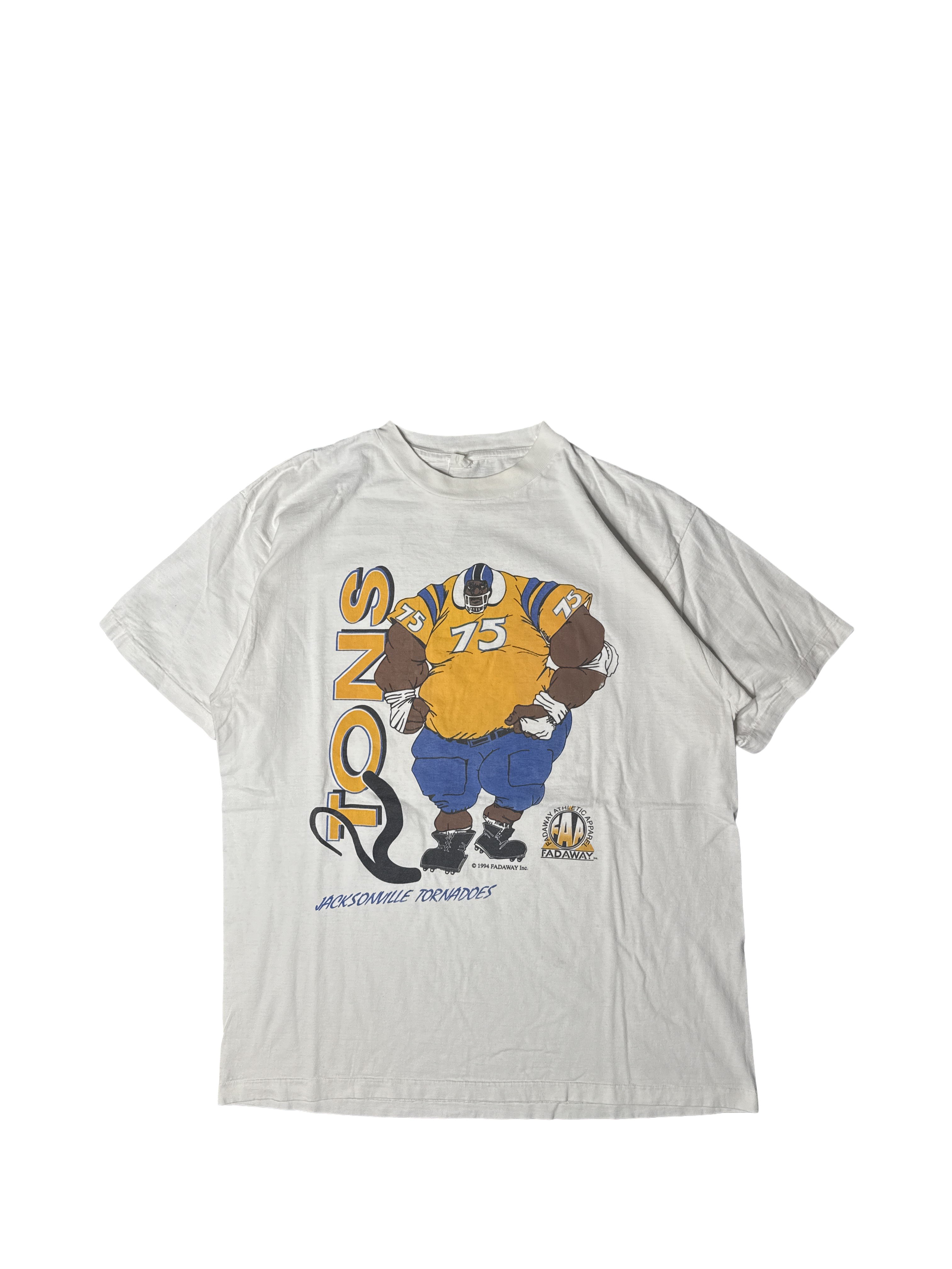 1990s Fadaway Jacksonville Tornadoes Football Graphic Tee (XL)