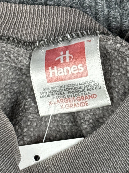 Classic Hanes Heather Gray Pullover Sweatshirt (XL)