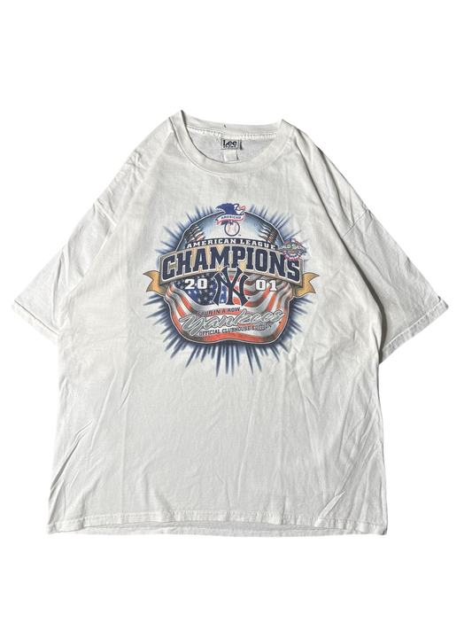 2001 Lee Sport New York Yankees American League Champions Tee (2XL)
