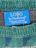 1990s Lobo by Pendleton Southwestern Knit Pullover (M)