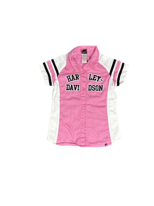 Harley-Davidson Pink Button-Up Shirt (6X)