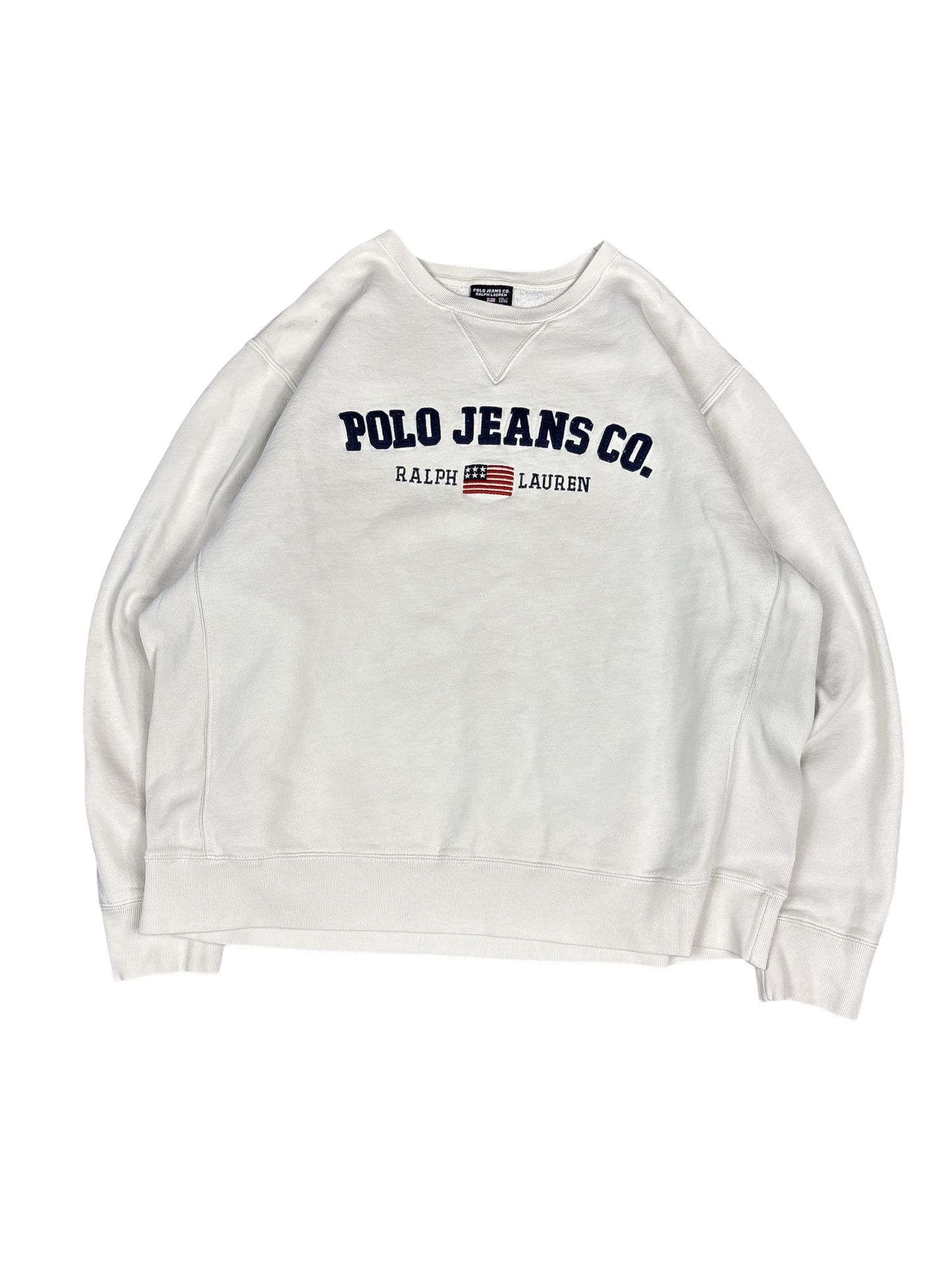 Polo Jeans Co. Ralph Lauren USA Flag Sweatshirt (XXL)