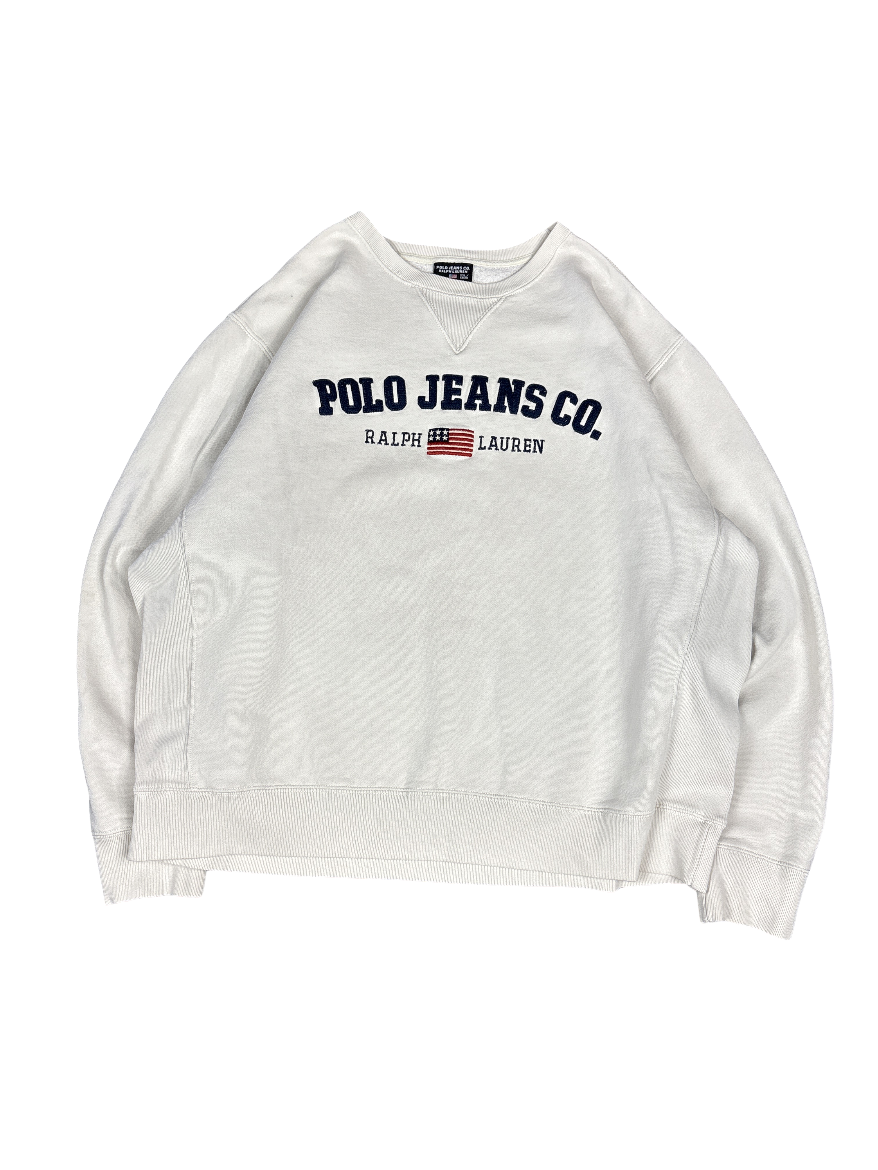 Polo Jeans Co. Ralph Lauren USA Flag Sweatshirt (XXL)