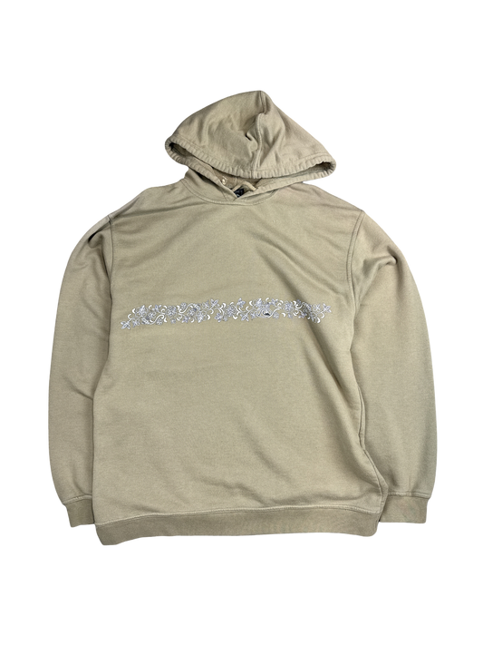 Quiksilver Tan Floral Graphic Hoodie (XL)