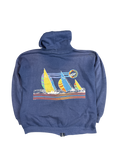 1980s Ocean Pacific Sailboat Graphic Zip Hoodie (XL)
