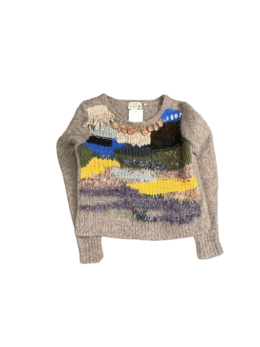 Hand Knit by Ollie Multicolor Wool Sweater (S)