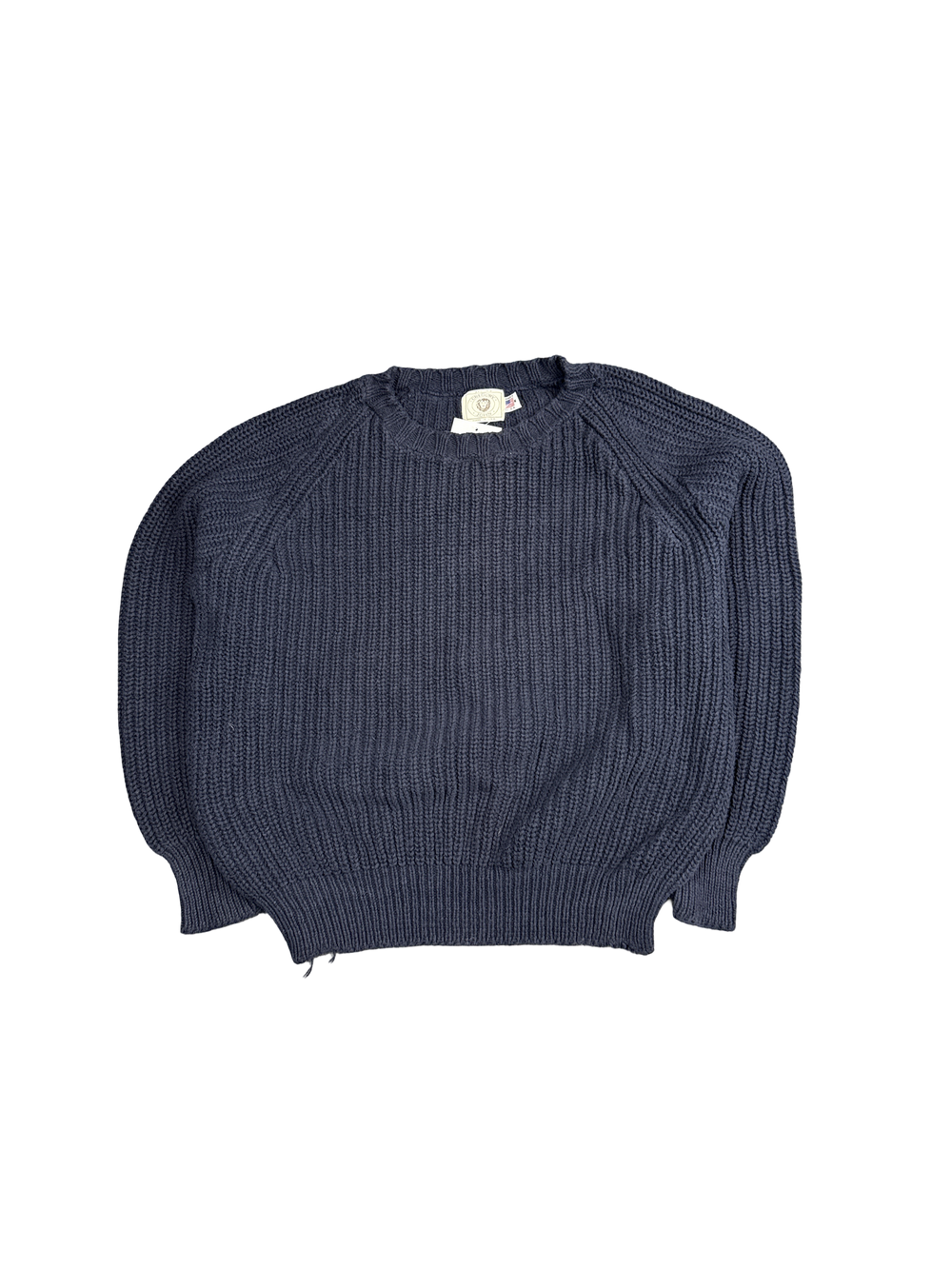 Gregory John Navy Knit Pullover Sweater (M)