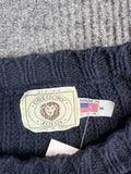 Gregory John Navy Knit Pullover Sweater (M)
