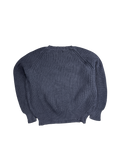 Gregory John Navy Knit Pullover Sweater (M)