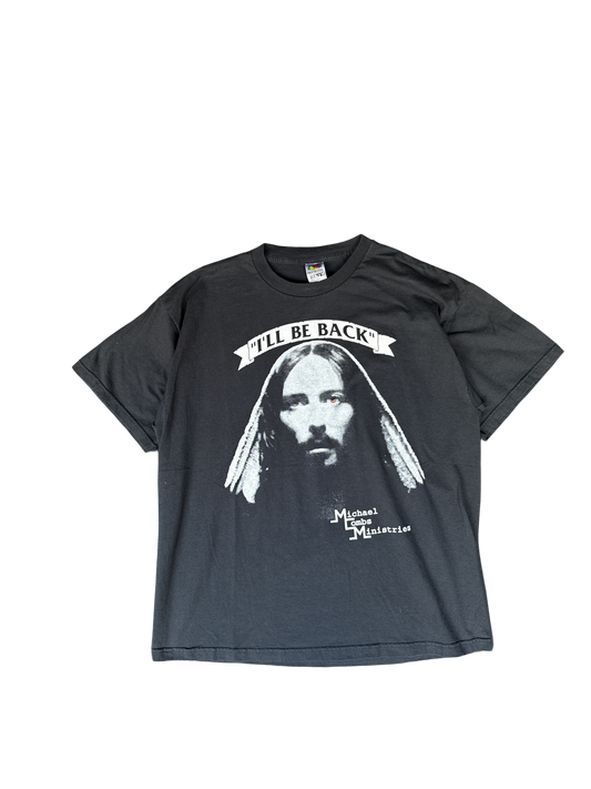 1990s Michael Combs Ministries I'll Be Back Religious Graphic Tee (XL)