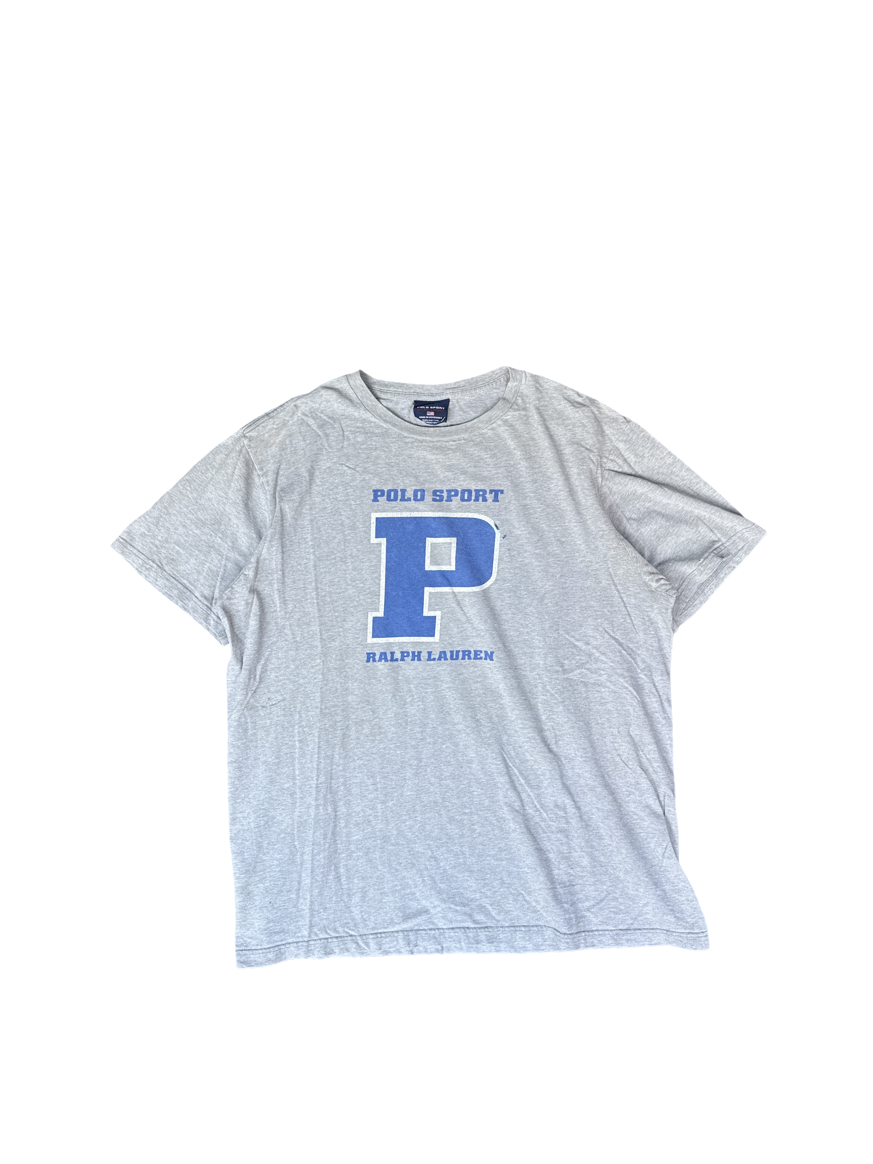 1990s Polo Sport Ralph Lauren P Logo Graphic Tee (L)