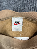 1990s Nike USA Made Tan Swoosh Sweatshirt (L)