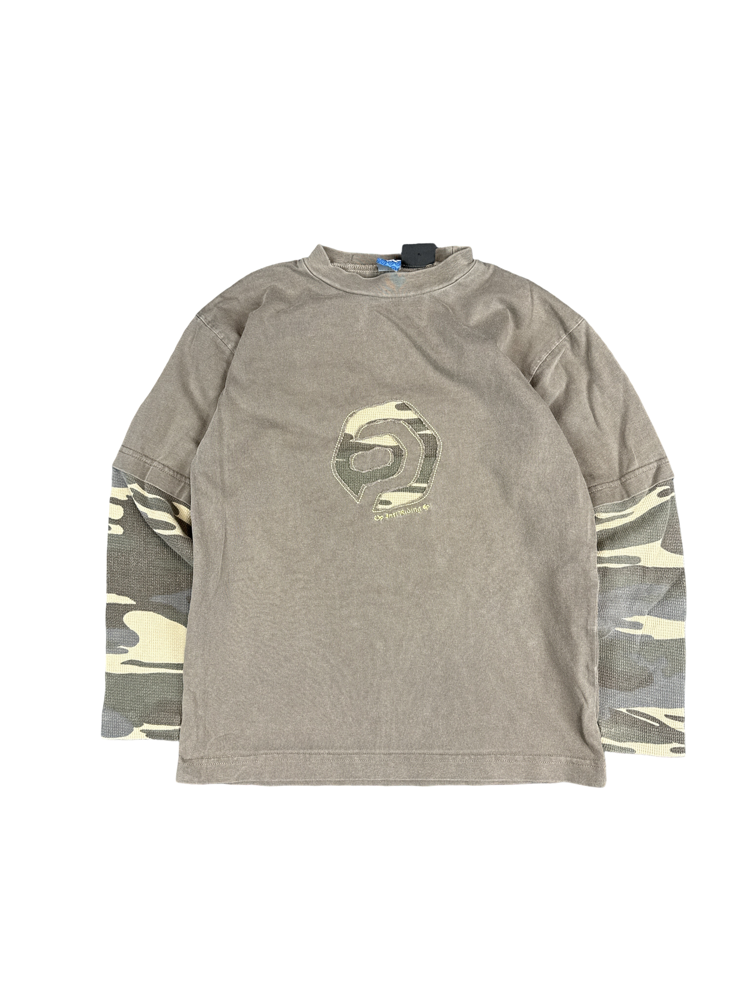 Y2K Camo Sleeve Graphic Tee (M)