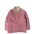 Dickies Canvas Chore Jacket Maroon Workwear Coat (L)
