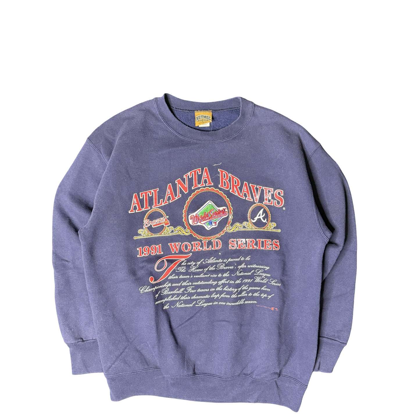 1991 Atlanta Braves World Series Nutmeg Sweatshirt (L)