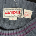 1990s Campus Geometric Knit Pullover Sweater (L)