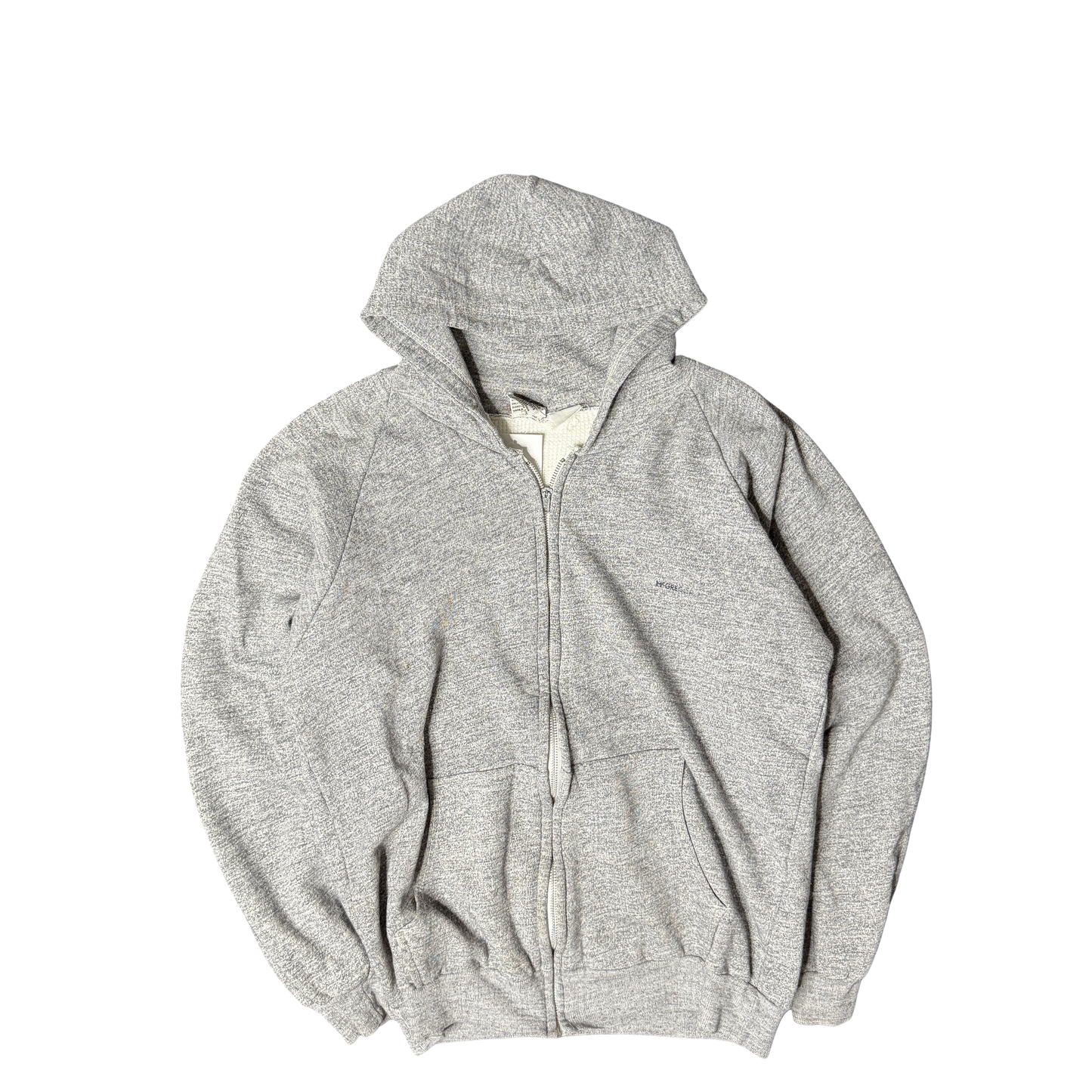 1990s Procor Gray Full Zip Hoodie (M)