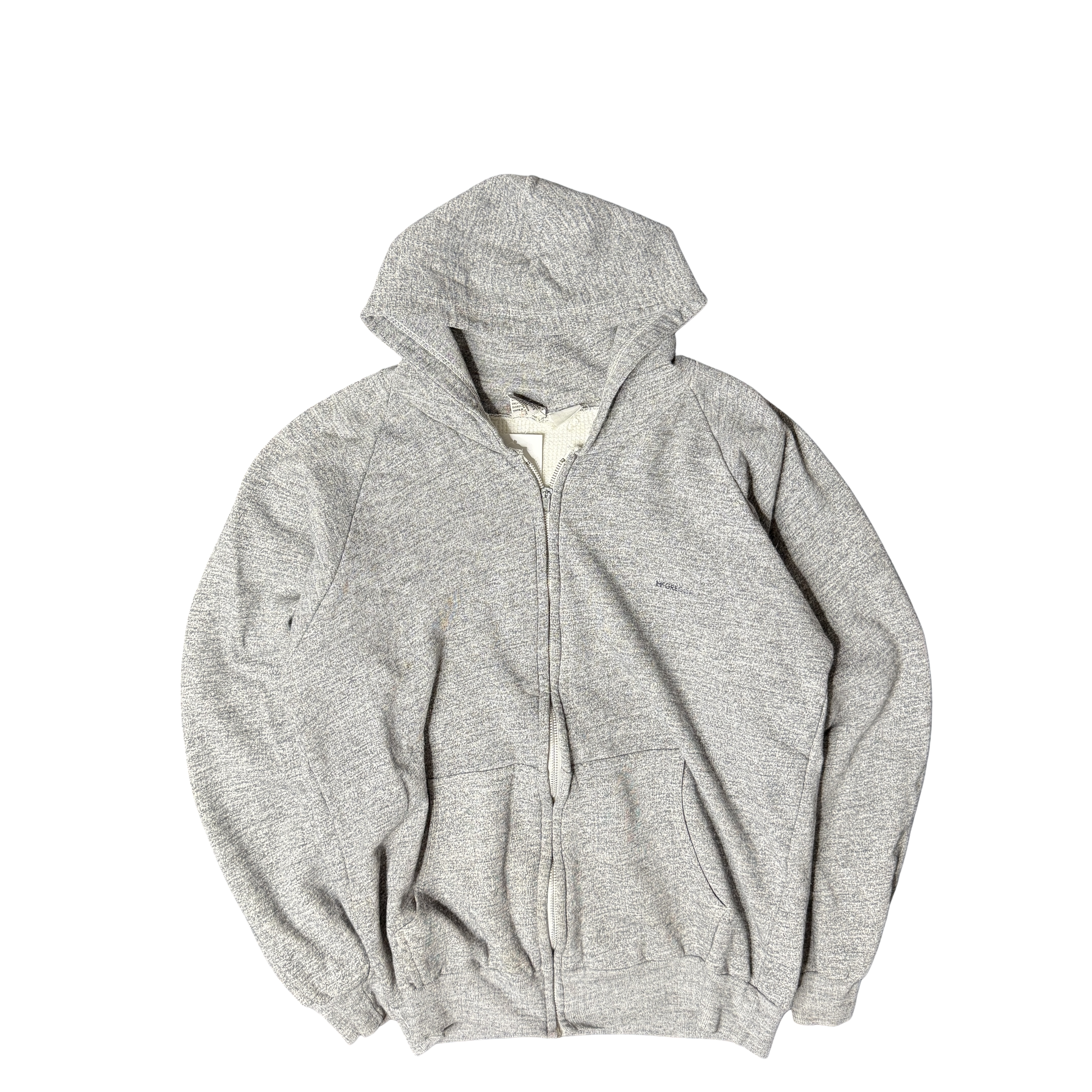 1990s Procor Gray Full Zip Hoodie (M)