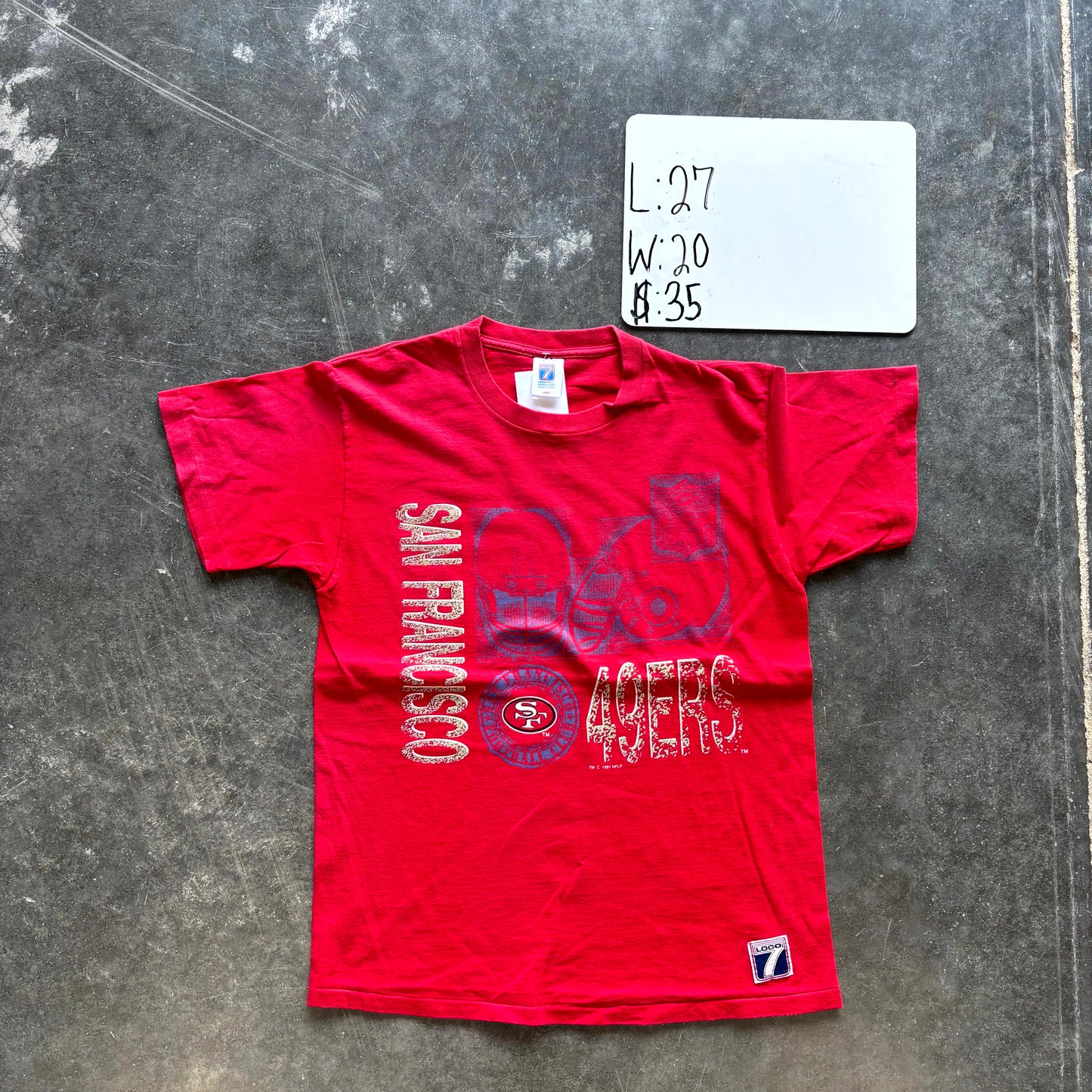 1990s San Francisco 49ers NFL Graphic Tee (L)