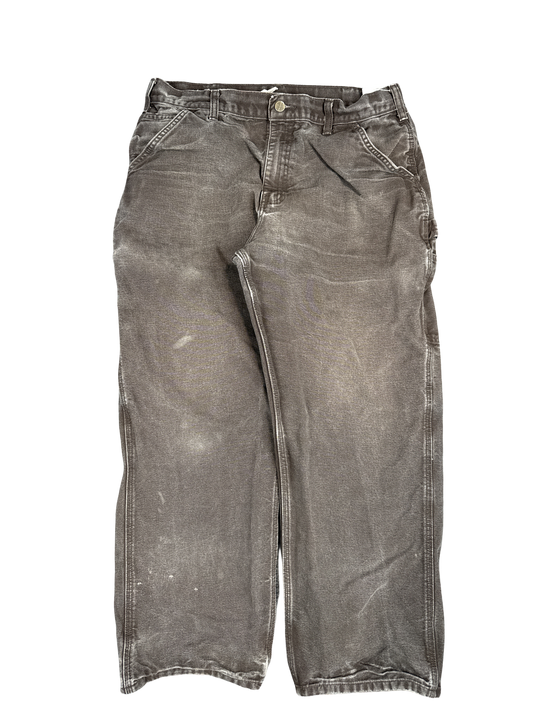 Carhartt Brown Dungaree Fit Work Pants (36x30)