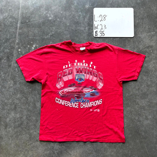 1998 Detroit Red Wings Western Conference Champions Graphic Tee (XL)