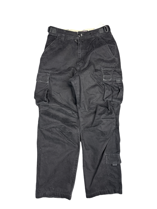 Y2K Plugg Worldwide Black Cargo Pants (29x30)