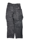 Y2K Plugg Worldwide Black Cargo Pants (29x30)
