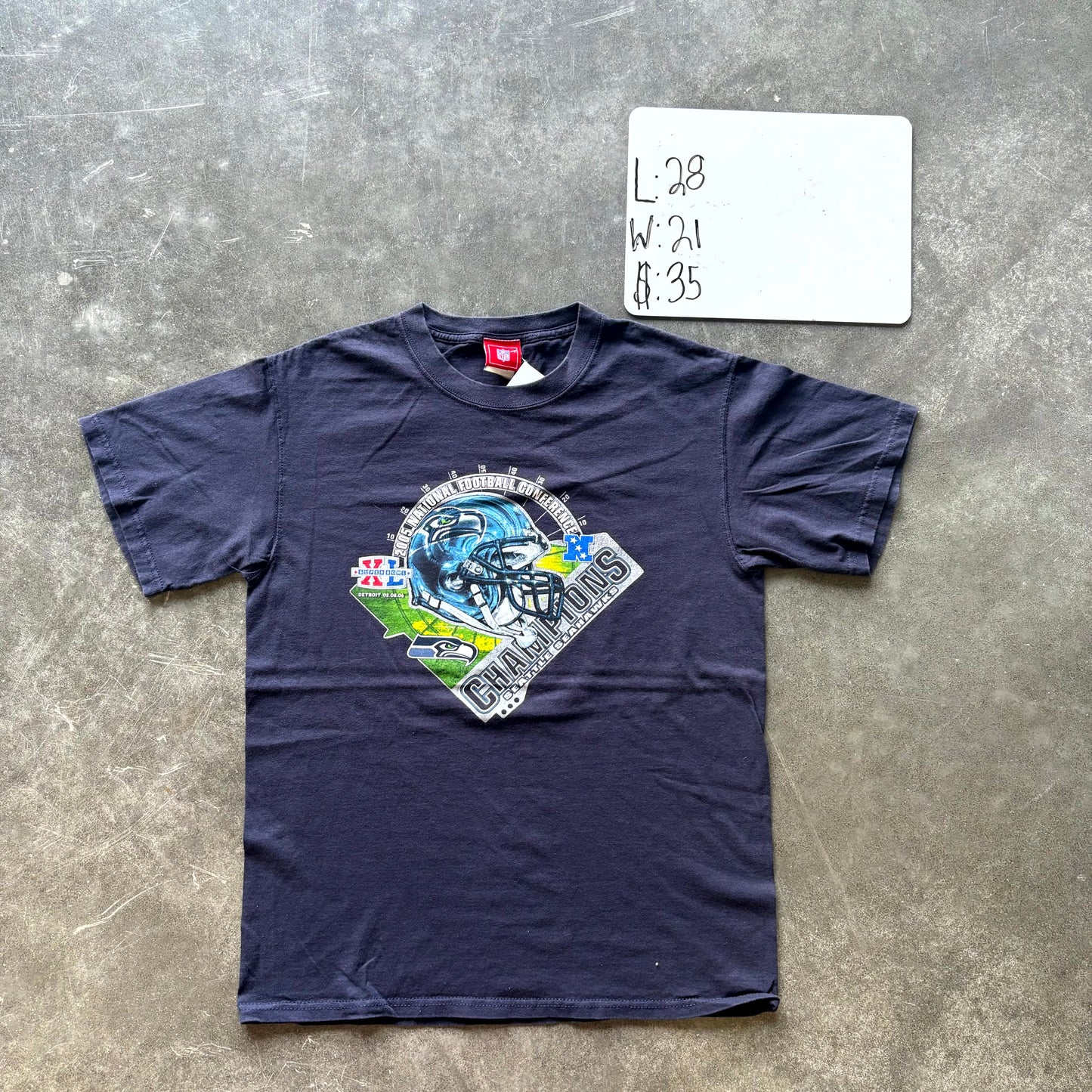 2000s NFL Seattle Seahawks Super Bowl Champions Tee (L)