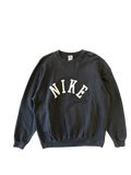 1990s Nike Made in USA Black Logo Sweatshirt (L)