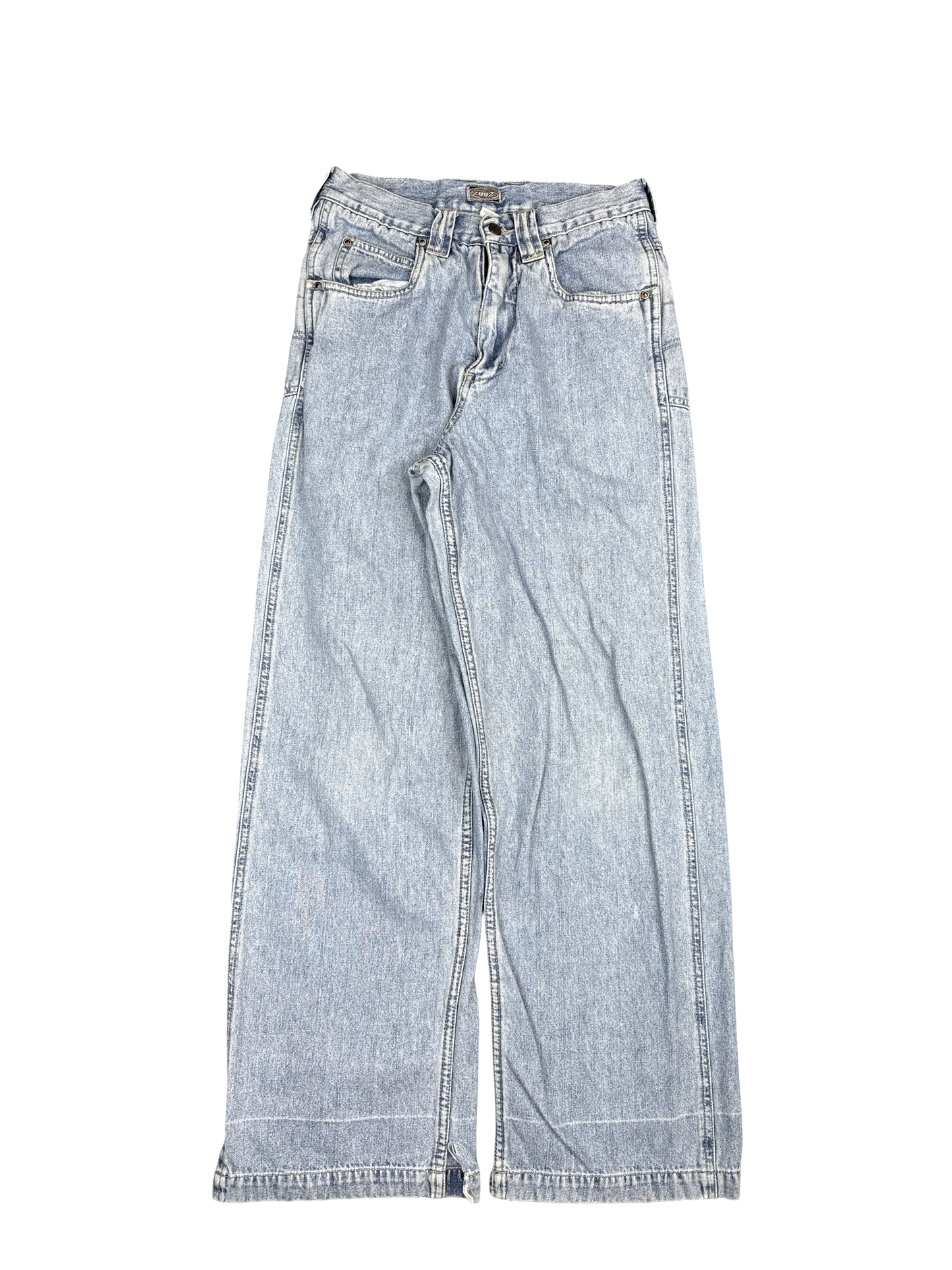Y2K Zuzu Light Wash Wide Leg Jeans (M)