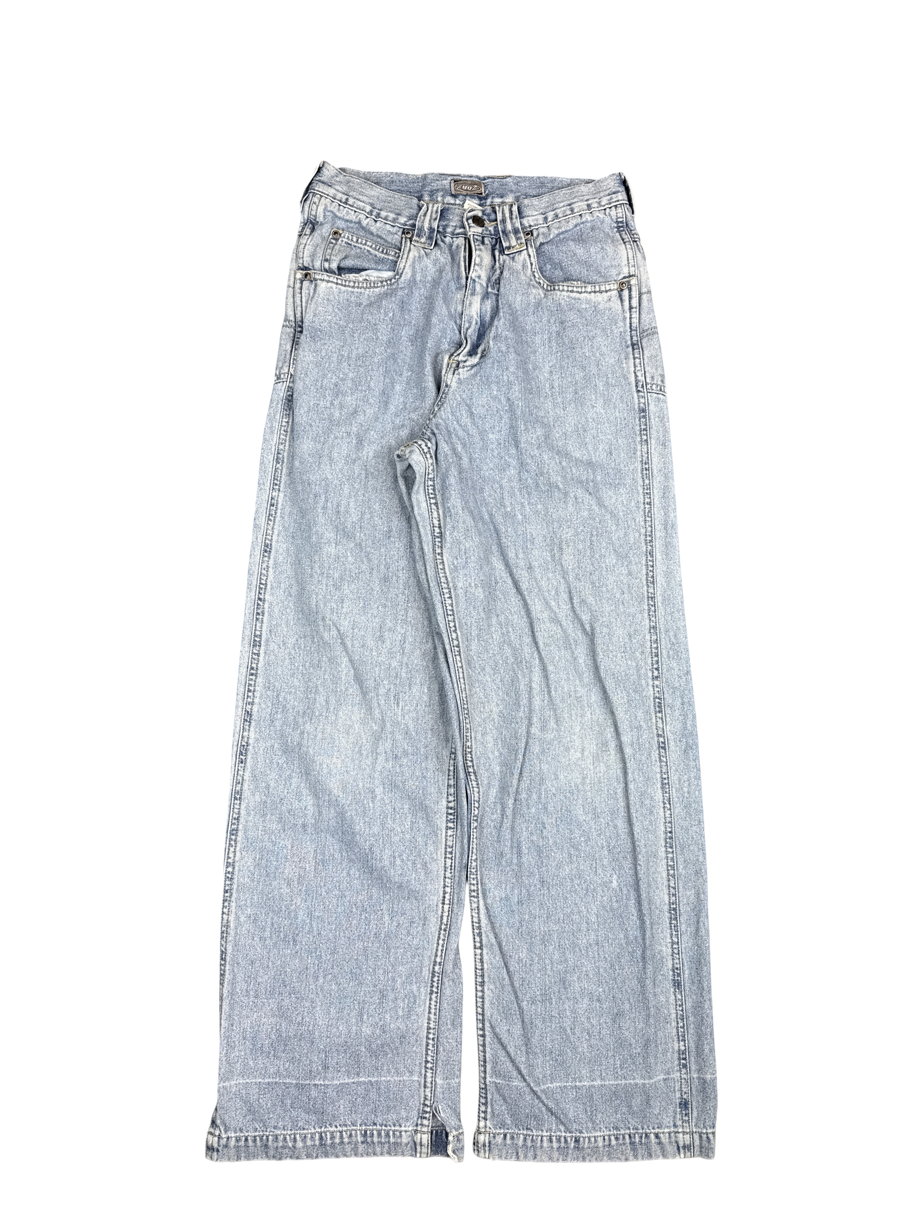 Y2K Zuzu Light Wash Wide Leg Jeans (M)