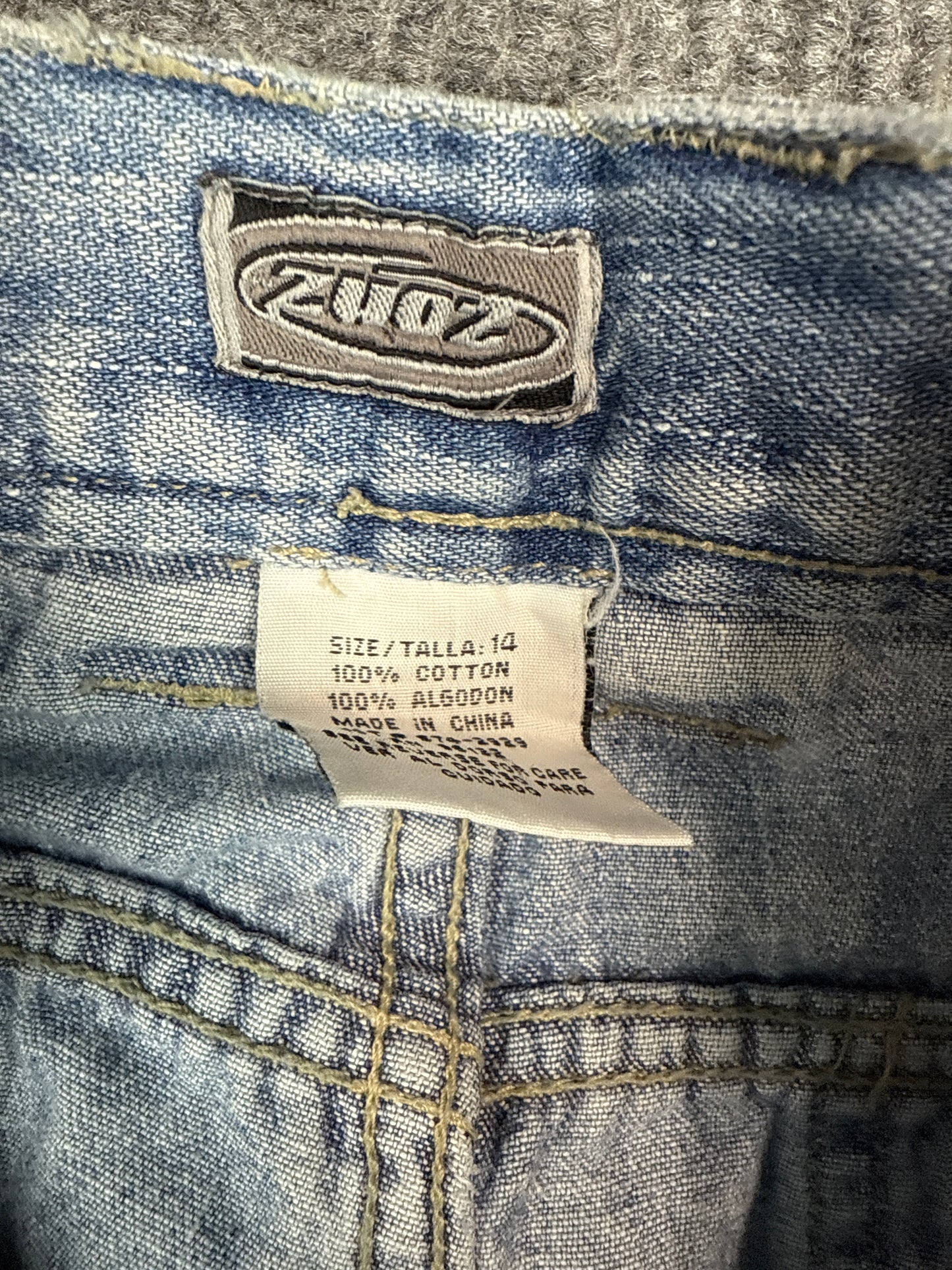 Y2K Zuzu Light Wash Wide Leg Jeans (M)