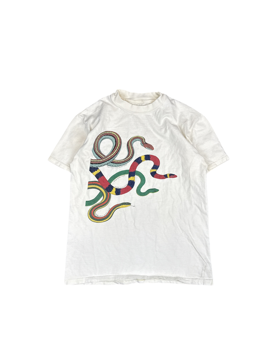 Retro Colorful Snake Graphic Tee (M)