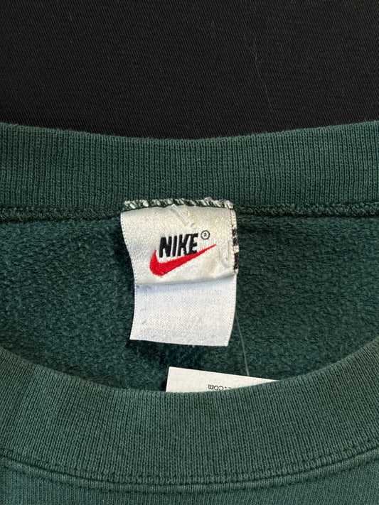 1990s Nike Green Swoosh Sweatshirt (L)