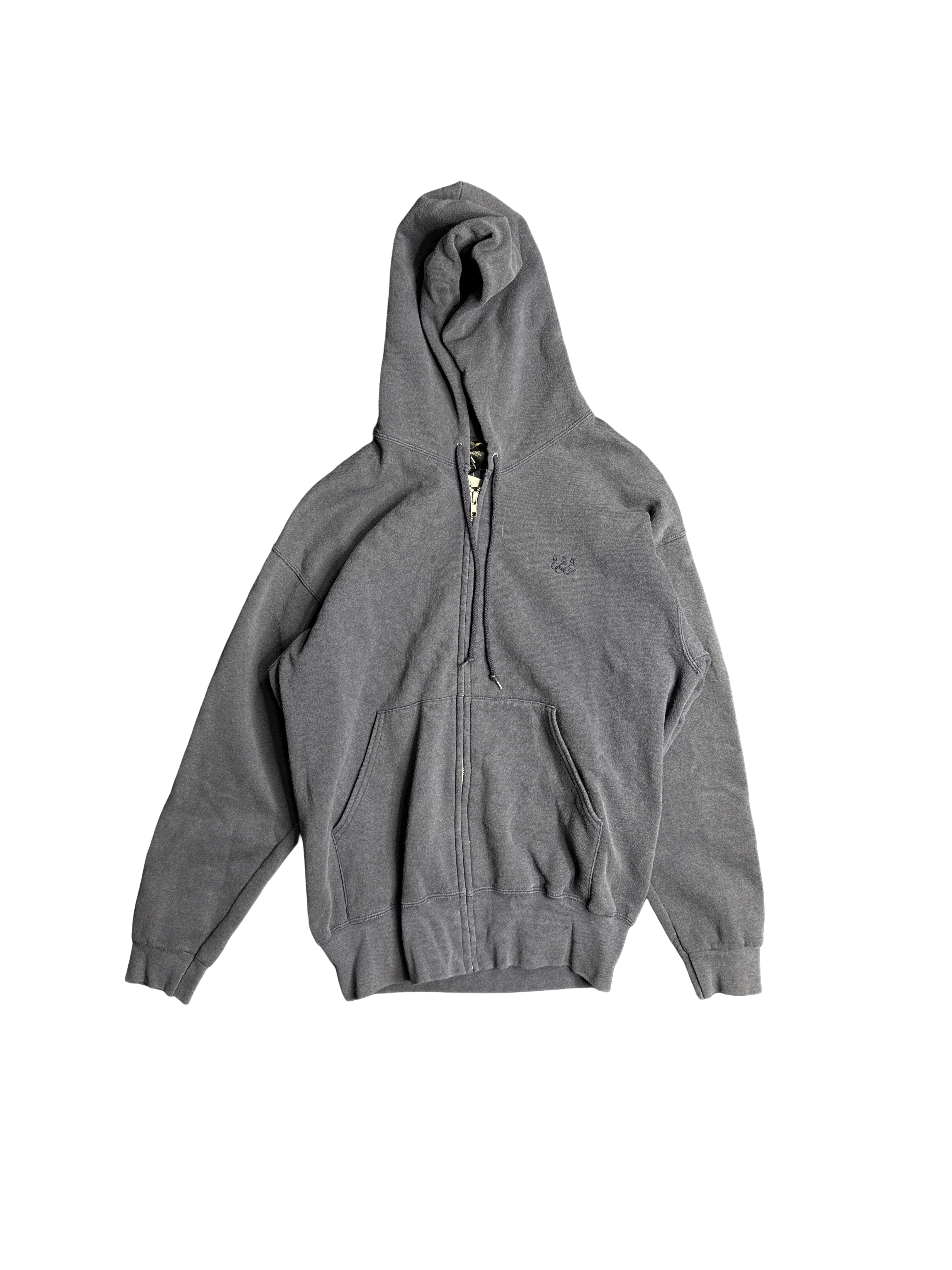 Classic Navy Zip-Up Hoodie (M)