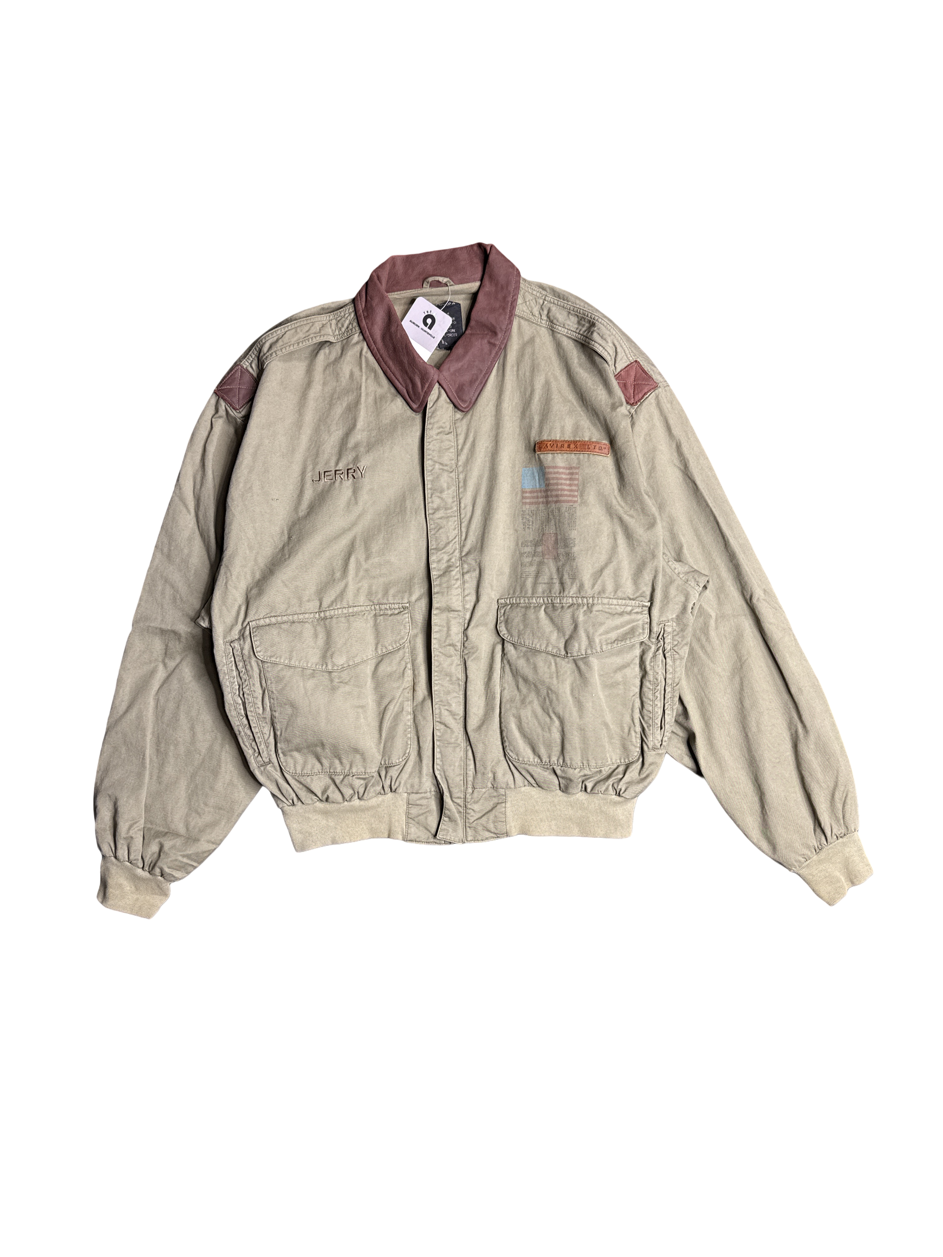 Avirex Type A-2 10th Bombardment Group Military Jacket (L)