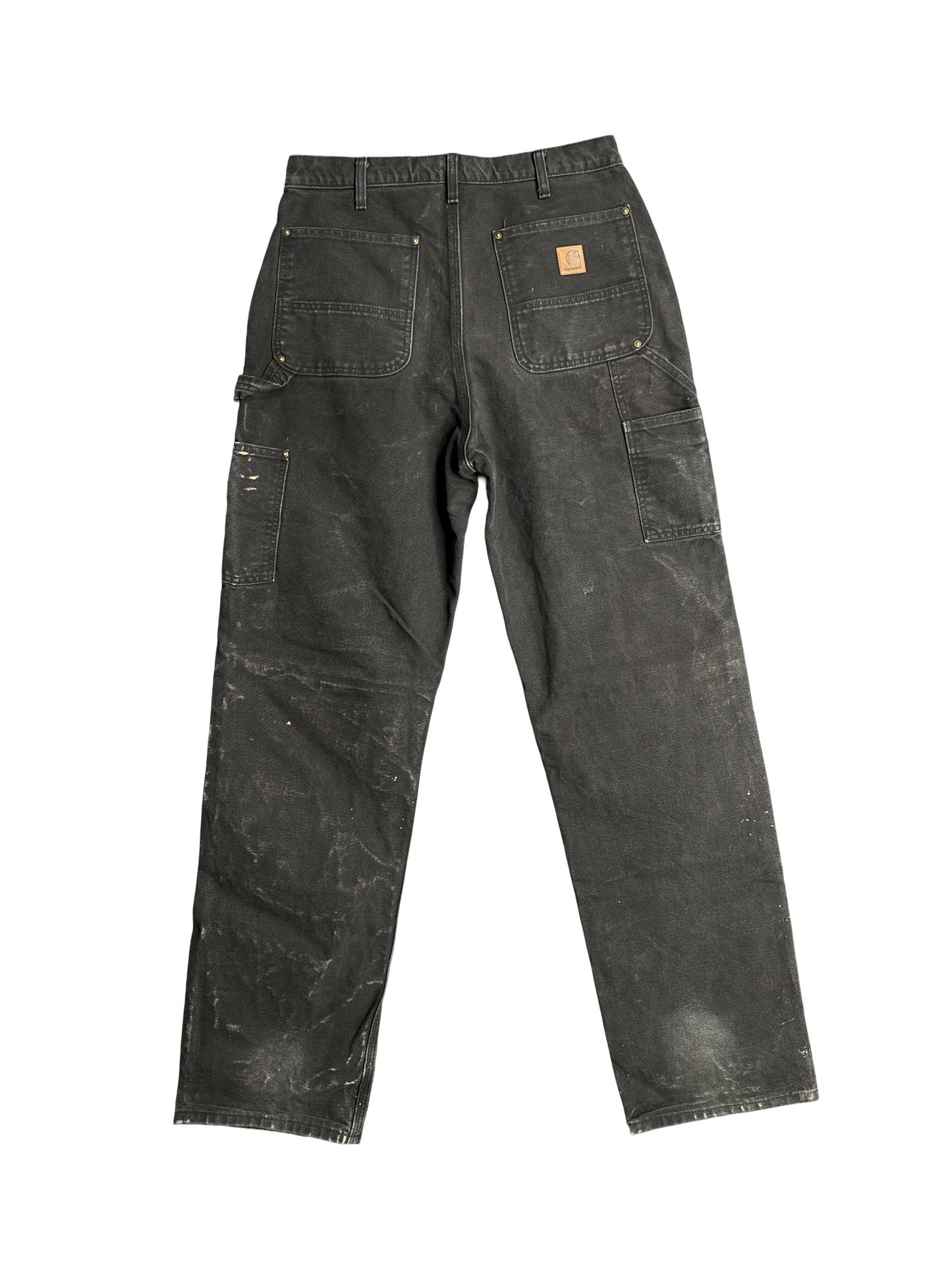 Carhartt B136 Black Double Knee Work Pants (32x34)