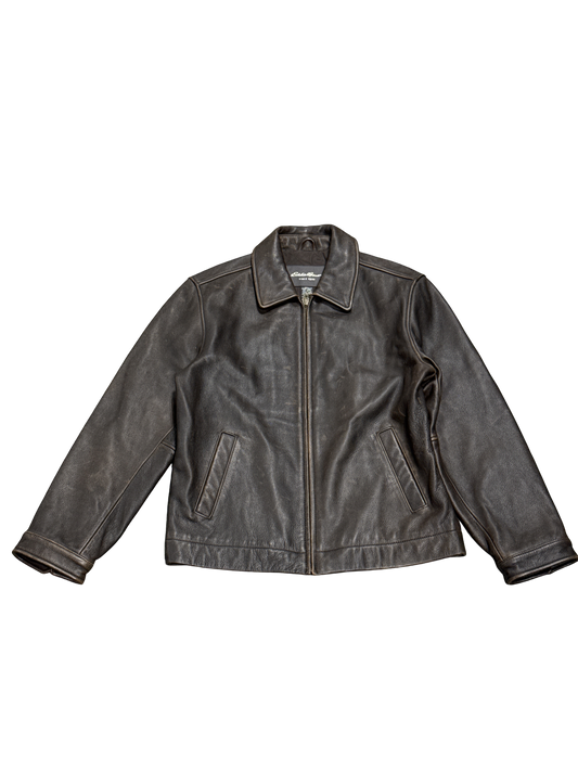 Eddie Bauer Genuine Leather Zip Jacket (S)