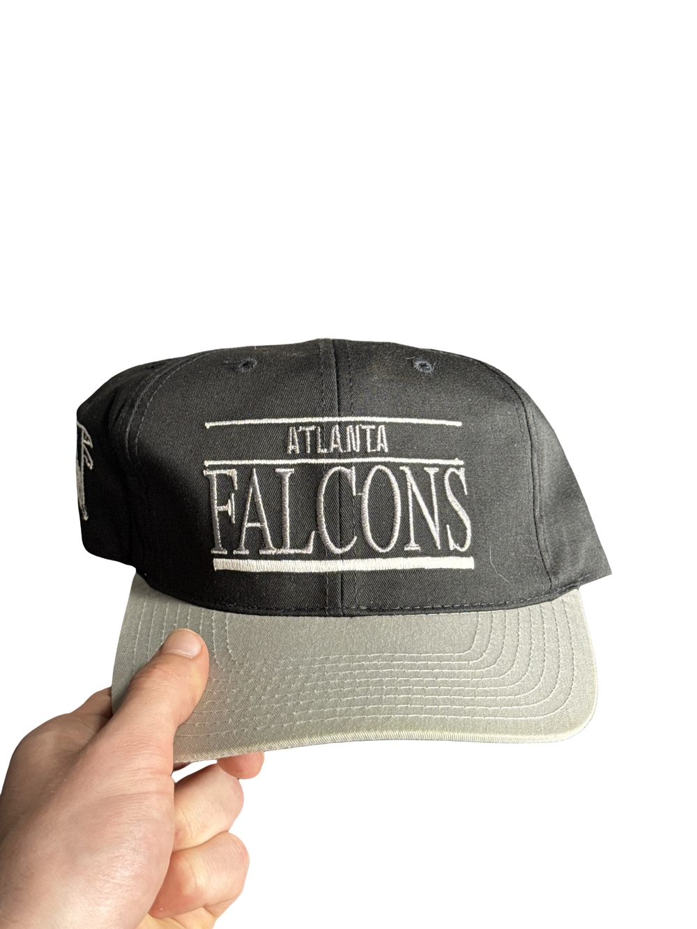 1990s Atlanta Falcons Script Snapback Hat (One Size)