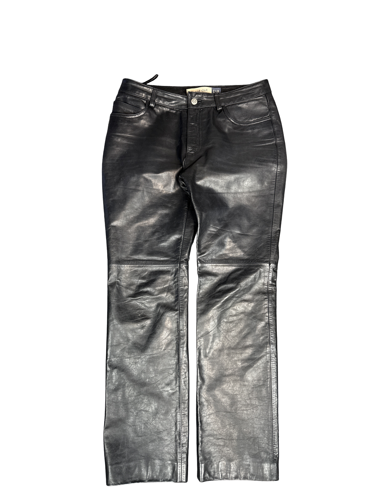 Y2K GAP Boot Cut Genuine Leather Pants (M)