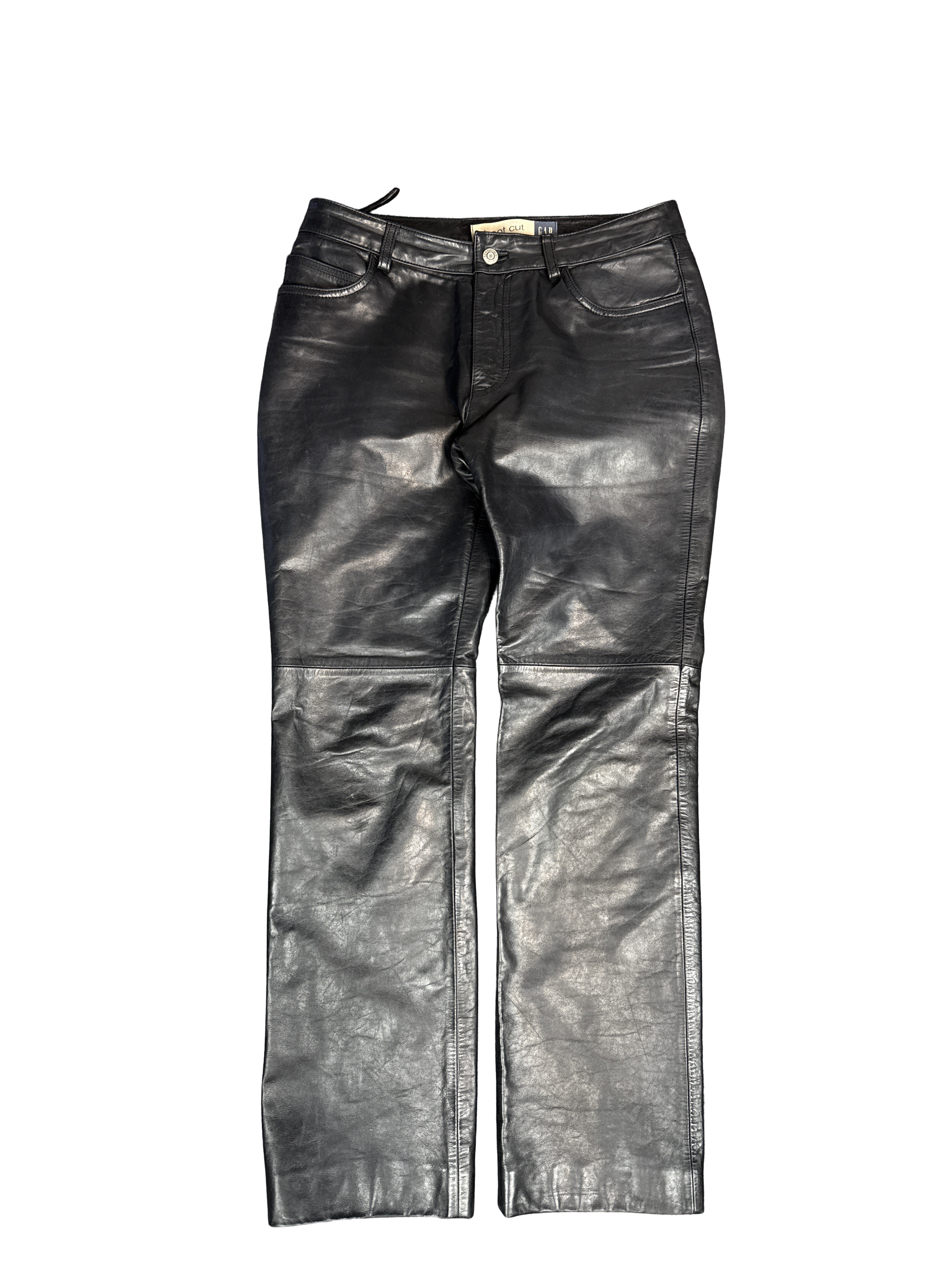 Y2K GAP Boot Cut Genuine Leather Pants (M)
