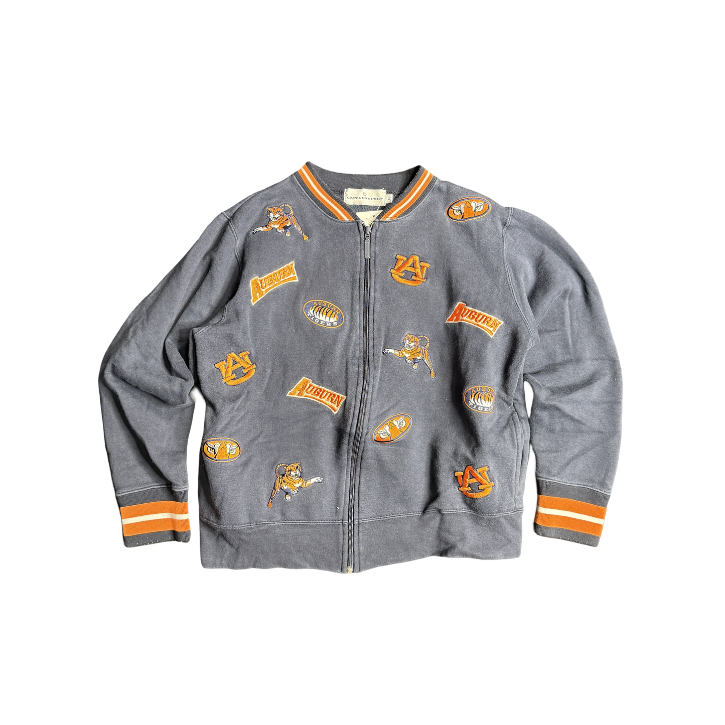 Auburn Tigers Embroidered Zip Sweatshirt (M)