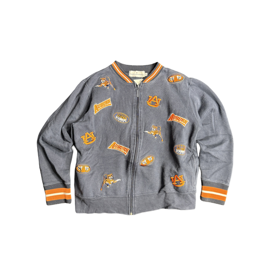 Auburn Tigers Embroidered Zip Sweatshirt (M)