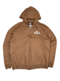 Harley-Davidson Brown Zip-Up Hoodie (L)