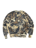 1980s Hunting Camo Leaf Pattern Sweatshirt (M)