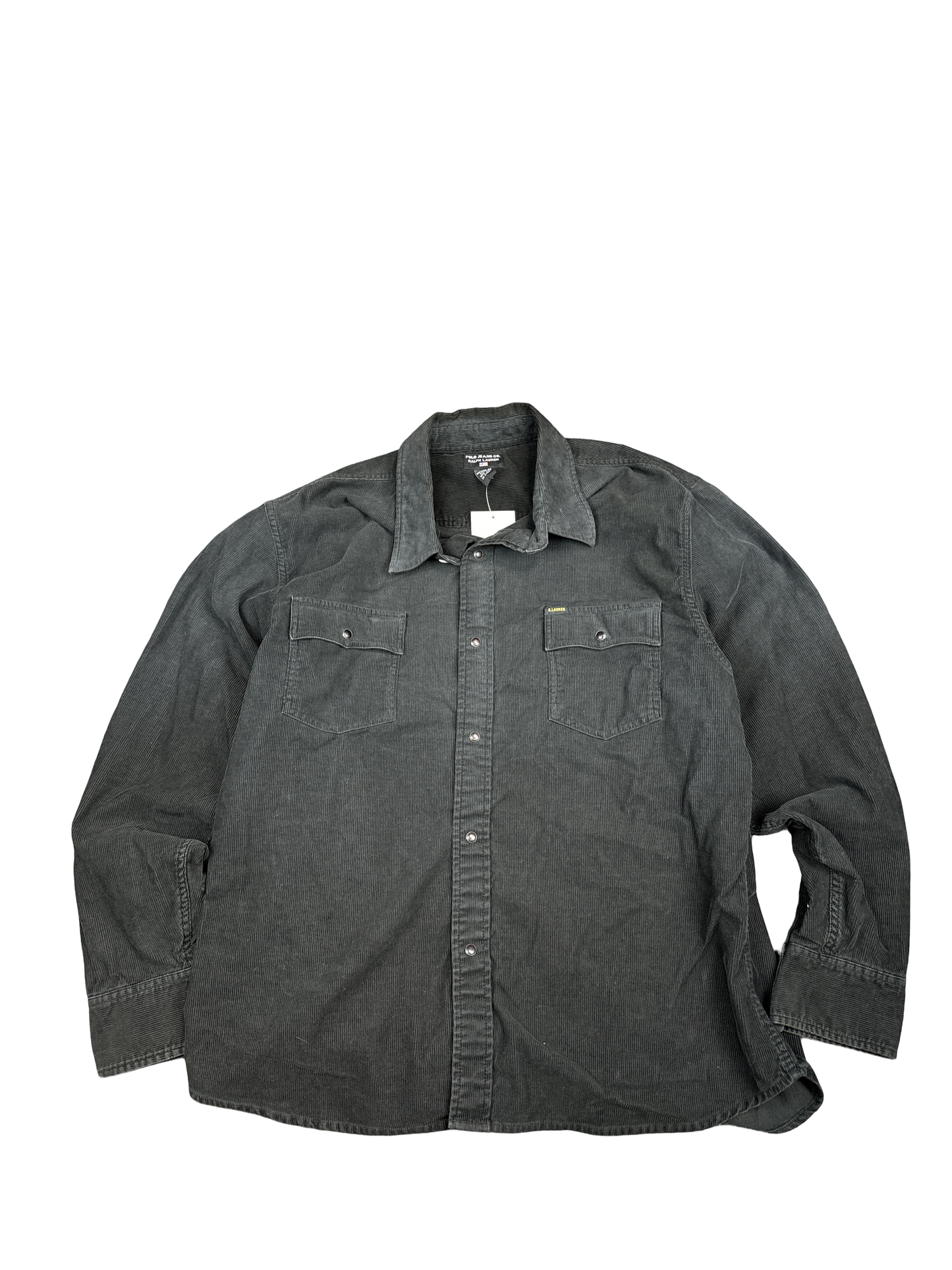 1990s Polo Jeans Co. Ralph Lauren Corduroy Button-Up Shirt (XL)
