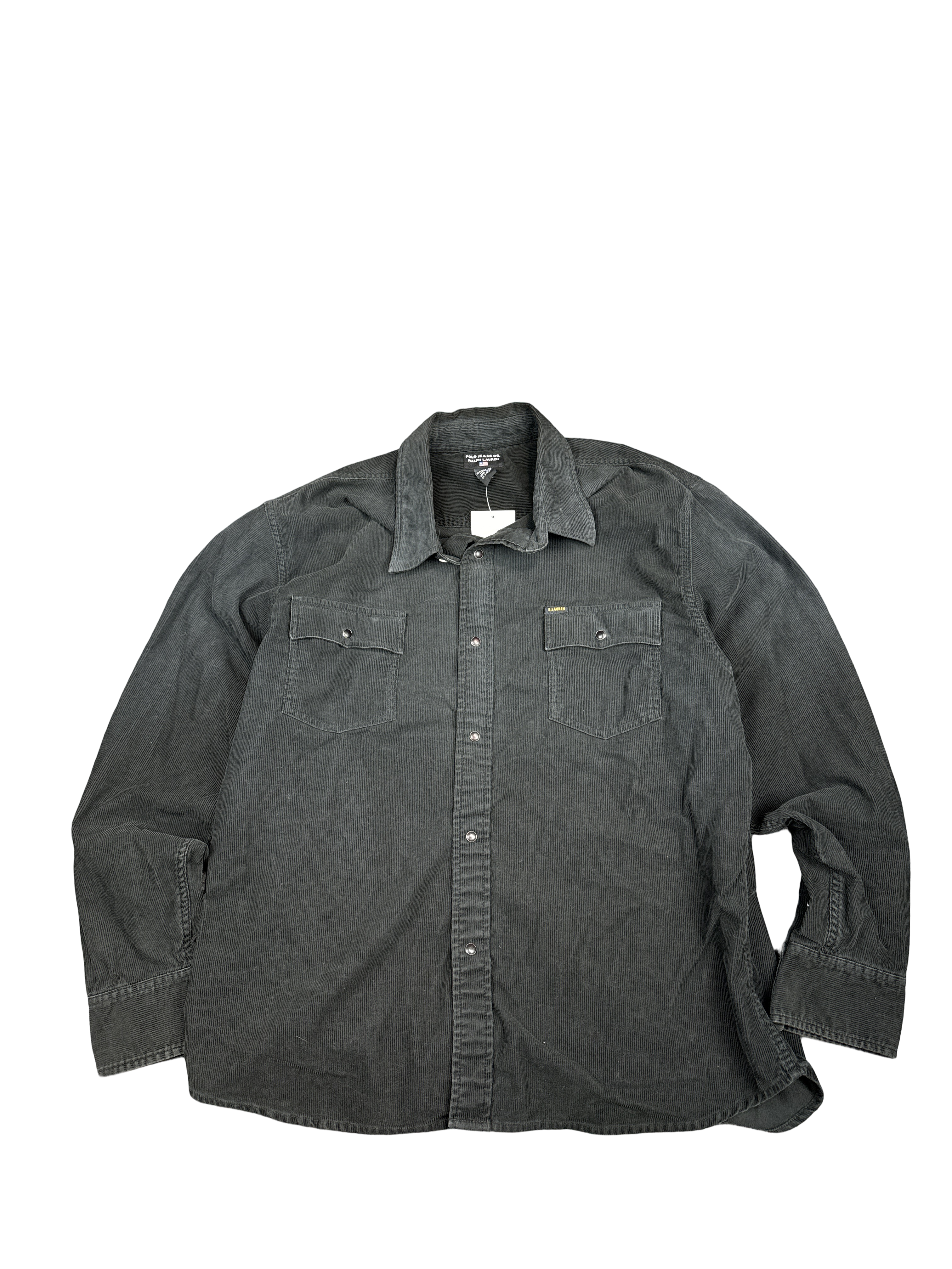 1990s Polo Jeans Co. Ralph Lauren Corduroy Button-Up Shirt (XL)